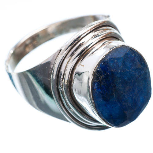 SAPPHIRE SOLID 925 STERLING SILVER RING SIZE 9