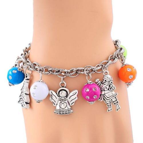 Gorgeous  Silver  Charm Bracelet