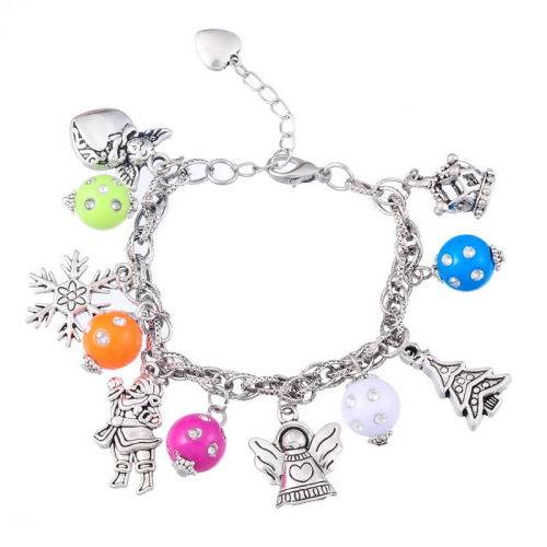 Gorgeous  Silver  Charm Bracelet