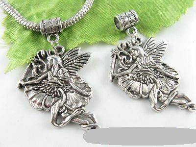 TIBET SILVER FREE MOVE BIG FAIRY CHARMS FIT PANDORA