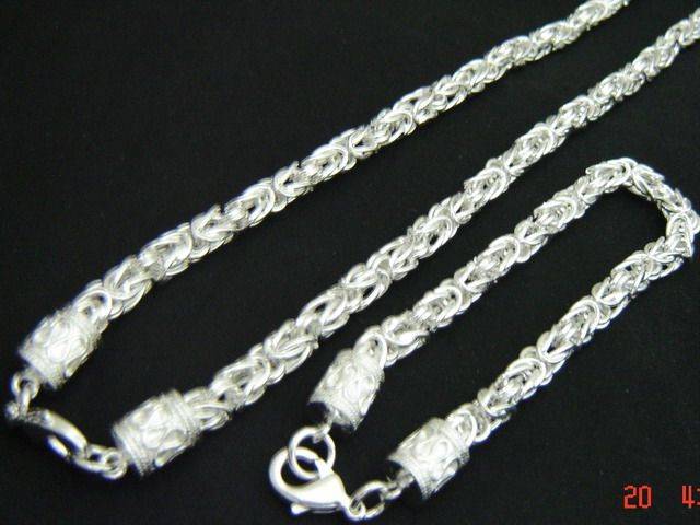STUNNING 925 STERLING SILVER NECKLACE & BRACELET SET