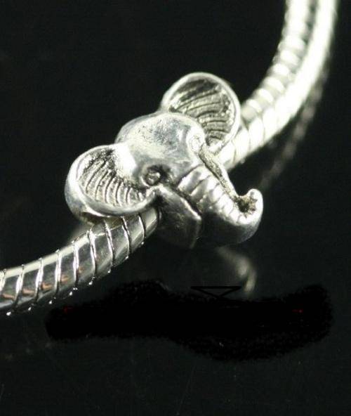 Tibetan silver elephant spacer beads fit  PADORA bracelet