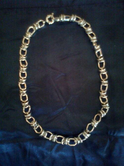 UNISEX TIBETAN SILVER LINKS & RINGS NECKLACE