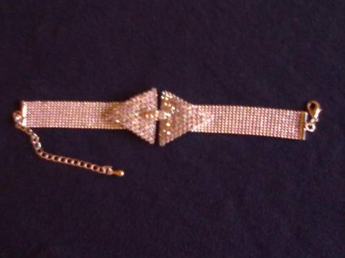 GORGEOUS SILVER & DIAMANTE BRIDAL BRACELET