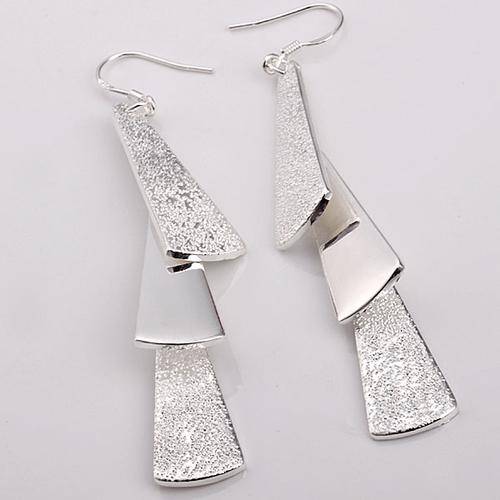 925 STERLING SILVER COATED DANGLE EARRINGS