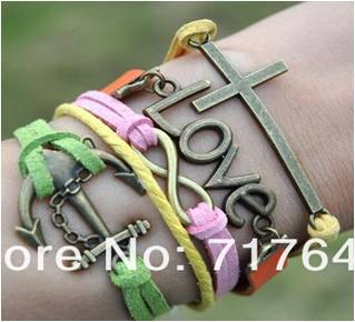 Coloured Leather Bracelet