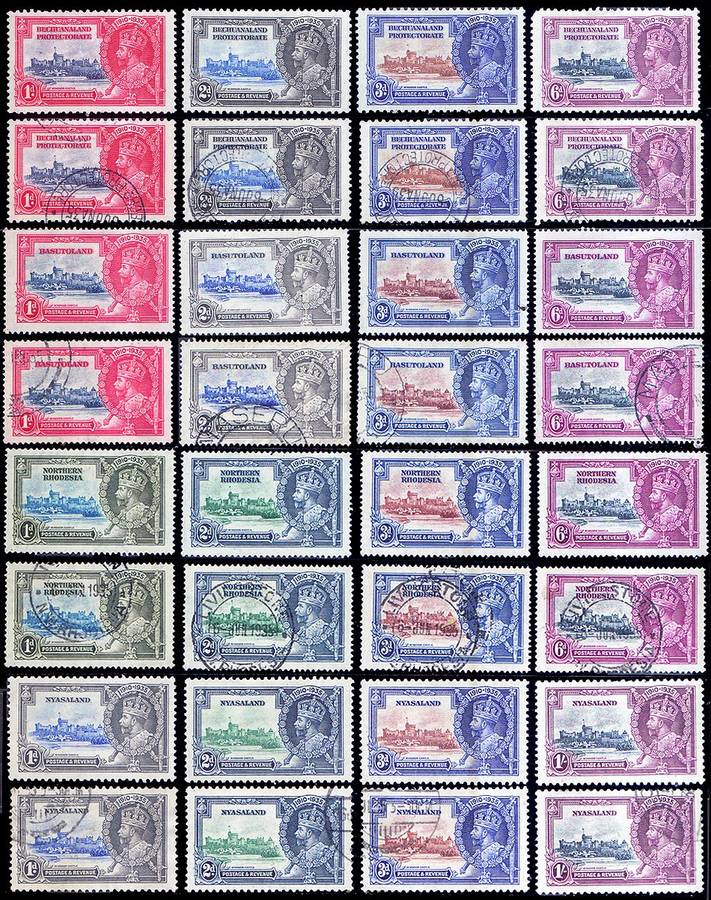25th Anniversary of Coronation of King George V 1935 - SETS FROM 31 COUNTRIES-1 LOT High CV!