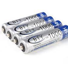 NI-MH AAA 1000mAh rechargable 1.2v battery 4 pack