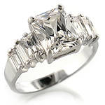 {{3.50CT}} **{18KT CLAD IN WHITE GOLD}** CZ DIAMOND WEDDING RING NO RES!!! SIZE 7