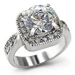 FREE ETERNITY BAND !!! STUNNING 2.20CT 14KT GOLD OVERLAY ENGAGEMENT RING SIZE 7 NO RESERVE AUCTION!!