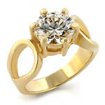 FREE ETERNITY BAND !!! STUNNING 1.00CT 14KT GOLD OVERLAY WEDDING RING SIZE 7 NO RESERVE AUCTION!!