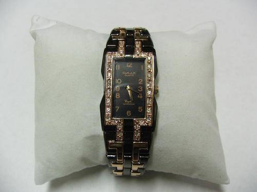 OMAX JHS432 Gun Smoke and Rose Gold with Black Dial Brand New Watch