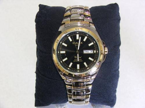 ***VERY MANLY!!!***SILVER AND GOLD WATCH FROM THE OMAX COLLECTION!!