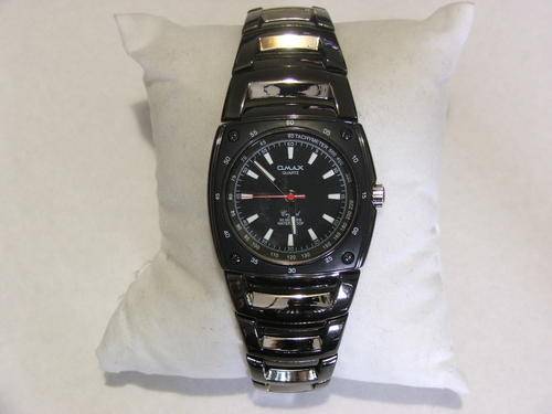 ***GOOD LOOKING!!!***GUN SMOKE AND SILVER WATCH FROM THE OMAX COLLECTION!!