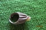 UGLIEST RING EVER - HAND MADE AND VERY OLD - PEWTER