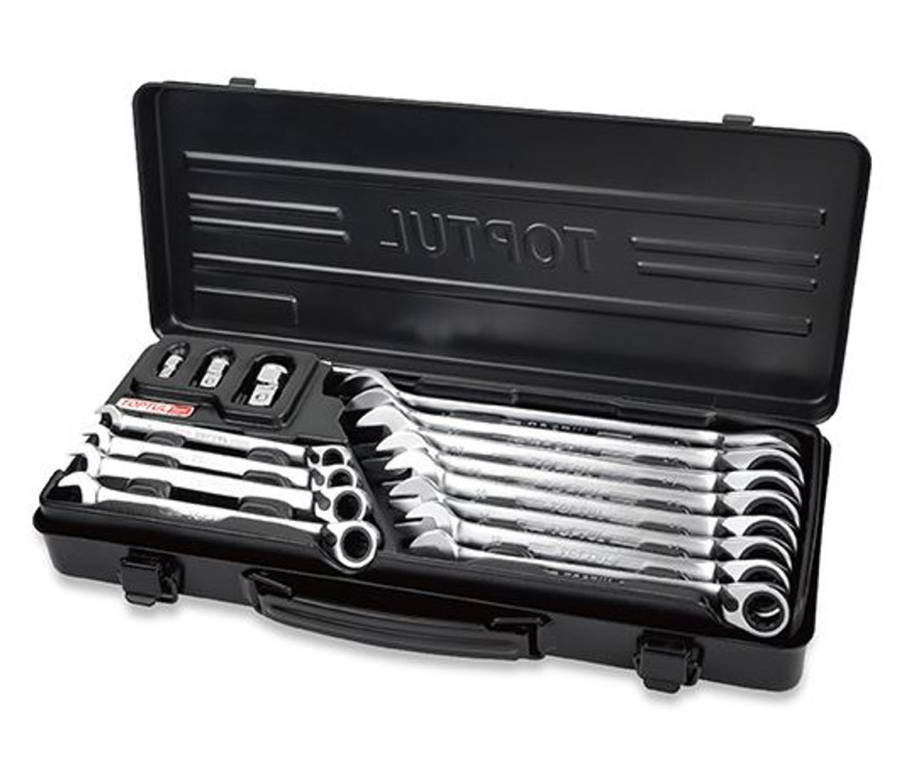Toptule Pro-Series Reversable Ratchet Combination Wrench Set