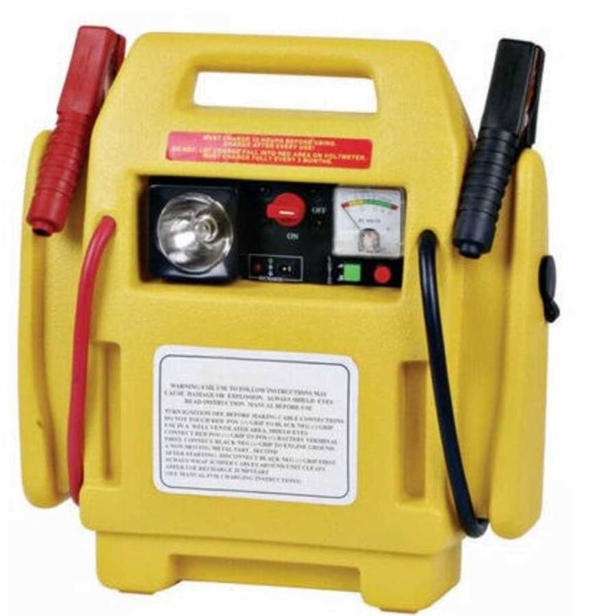 2in1, 12V Jump Starter & Air Compressor, Hi-Impact Resistant ABS  Case, 12V DC Output