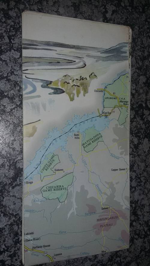 Tourist map of Rhodesia
