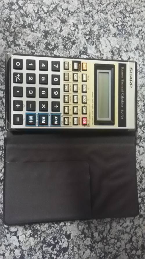 Sharp calculator and electronic organiser