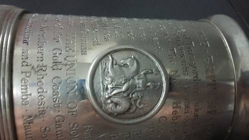 Umtali Brass,Wills Grove Ashtray,The Dominions And Colonies Of The British Empire Tankard