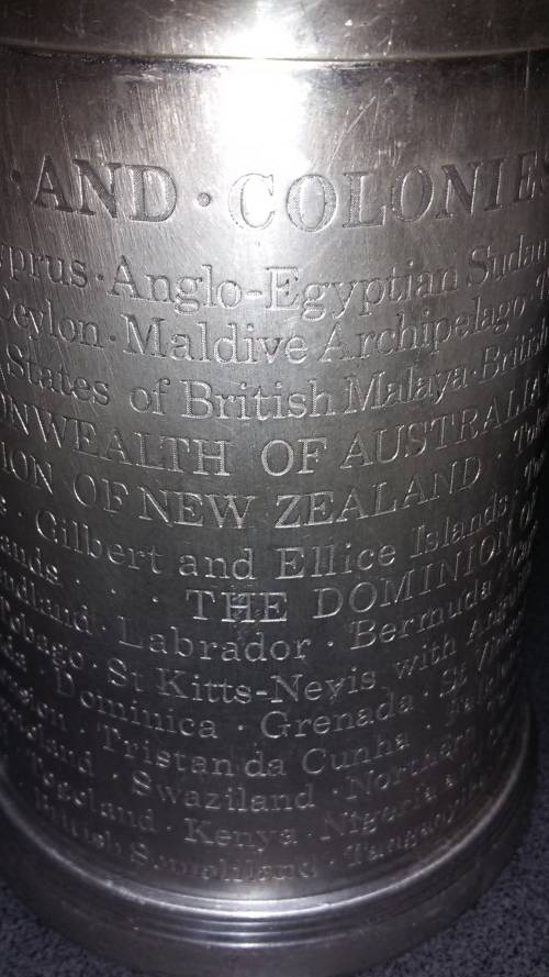 Umtali Brass,Wills Grove Ashtray,The Dominions And Colonies Of The British Empire Tankard