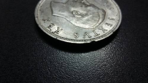 1952 George VI South African Silver 5 Shillings