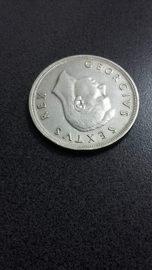 1952 George VI South African Silver 5 Shillings