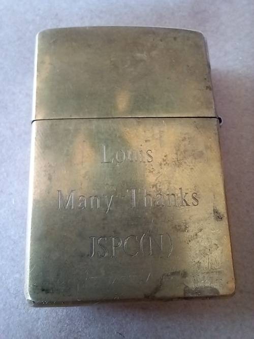 Zippo with inscription