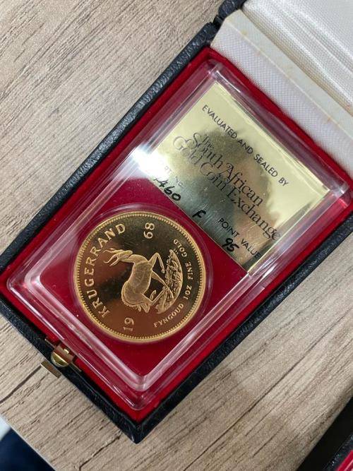 1968 Krugerrand Double Frosted 1oz Proof Gold SAGCE - Extremely RARE - Mintage Est: 500 - 1044