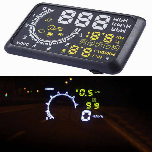 Universal  Car OBD2 II Projector Display HUD Head Up Display MPH KMH Speed Warning System