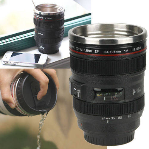 Camera Lens Cup 24-105 Coffee Travel Mug