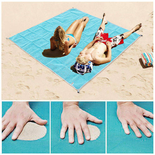 Sand Free Beach Mat Camping Outdoor Picnic Large Mattress Bag Magic Pad Travel