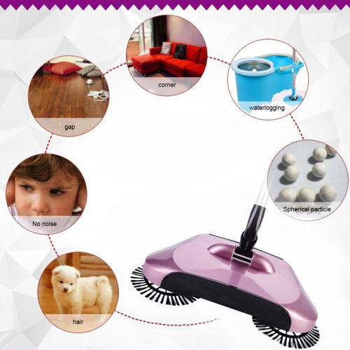 Magic Automatic Hand Push Sweeper Household Broom Cleaning Without Electricity