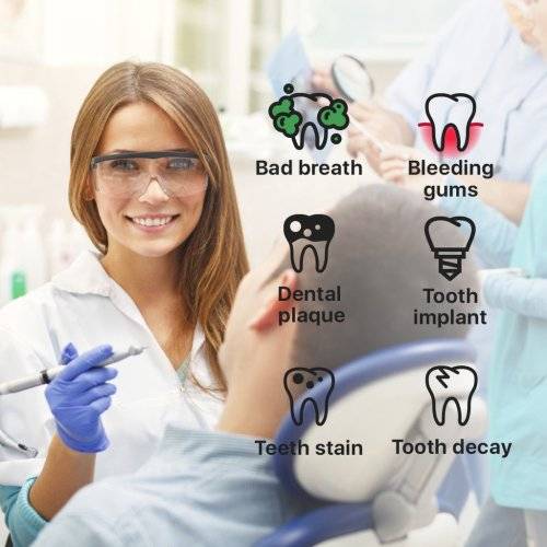 Portable Power Floss Dental Water Jet Cords Tooth Pick Dental Cleaning Whitening