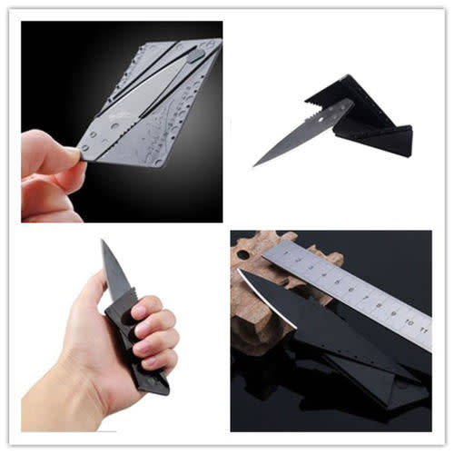 Safety THIN Card Sharp Credit Card Folding Safety Razor Sharp Wallet Knife