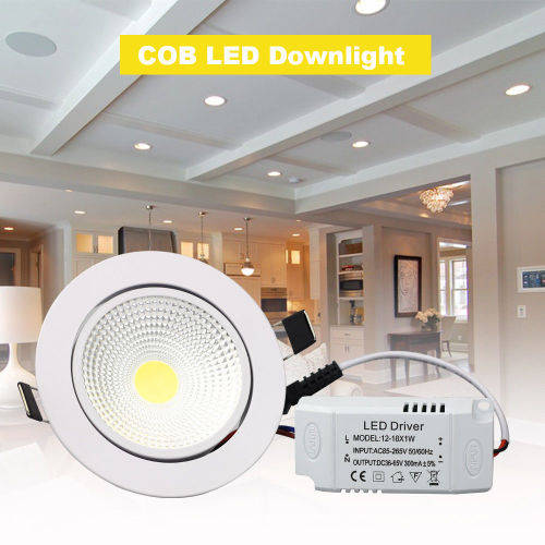 LED COB ceiling light 3W/5W/7W/9W/12W Recessed LED Spot downlight Lamp