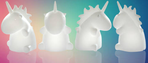 Cute Kids LED Night Light Bedroom Unicorn Animal Home Decor Battery Wall Lamp