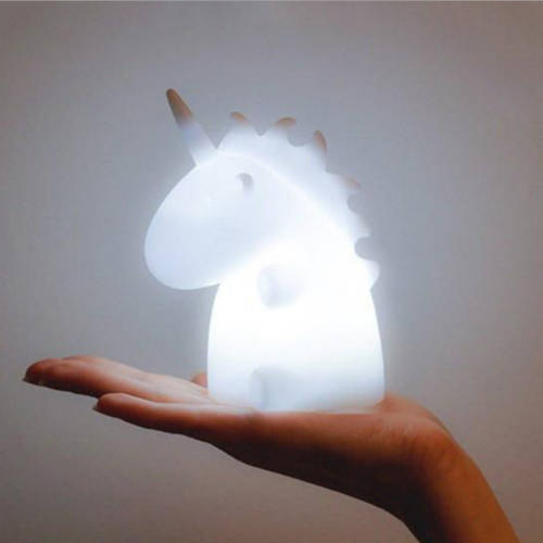 Cute Kids LED Night Light Bedroom Unicorn Animal Home Decor Battery Wall Lamp