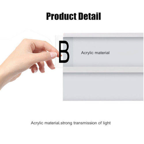 A4 Cinematic Light Up Sign Box Cinema LED Letter Lamp Home Party Decor Wedding
