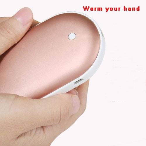 Electric USB Rechargeable Portable Pocket Hand Warmer Heater & Power Bank