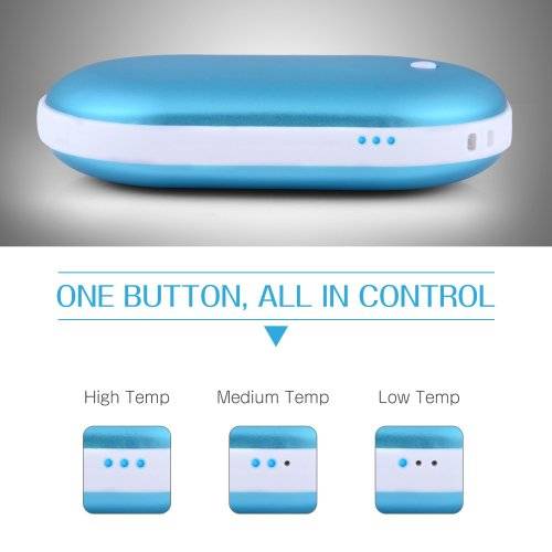 Electric USB Rechargeable Portable Pocket Hand Warmer Heater & Power Bank