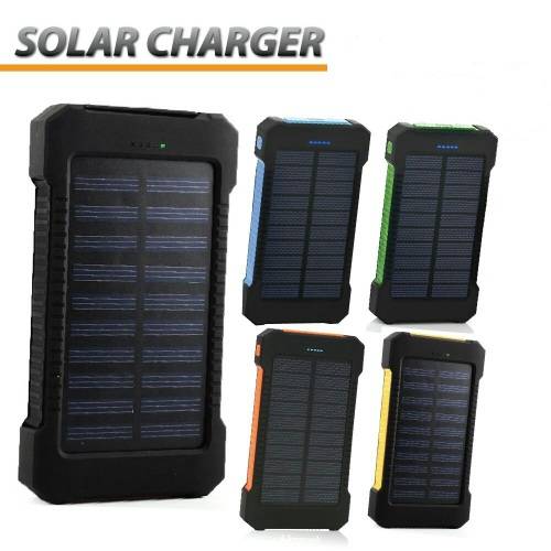 20000MAH Portable Waterproof Solar Panel Power Bank for all Smartphones