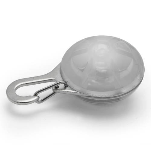 Dog Puppy Pet Collar Pendant LED Safety Clip-On Night Light Flashing