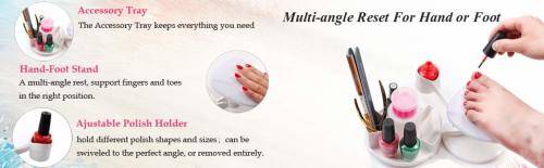 DIY Manicure and Pedicure Station Set Nail Polish Stand and Rest Holder