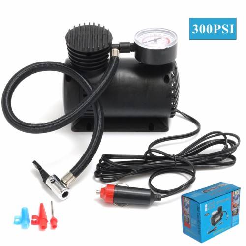300 PSI DC 12V Portable Mini Air Compressor Pump Auto Car Electric Tire Inflator