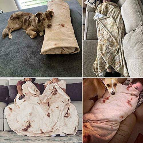 ORIGINAL Burrito Blanket  Tortilla Texture Soft Blanket-High Quality Soft