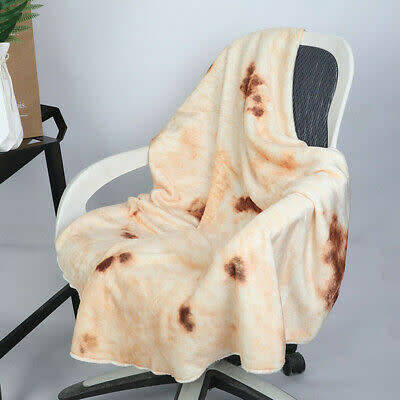 ORIGINAL Burrito Blanket  Tortilla Texture Soft Blanket-High Quality Soft
