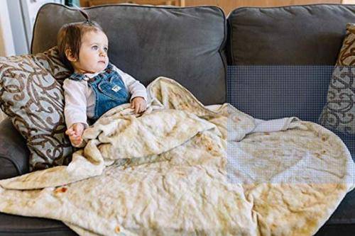 ORIGINAL Burrito Blanket  Tortilla Texture Soft Blanket-High Quality Soft