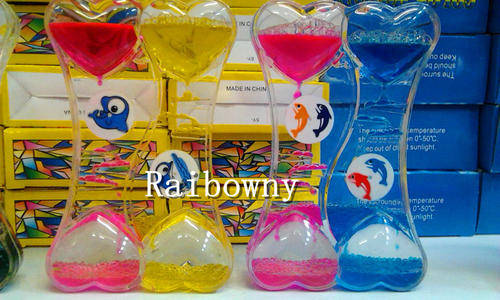 liquid hourglass sand timer