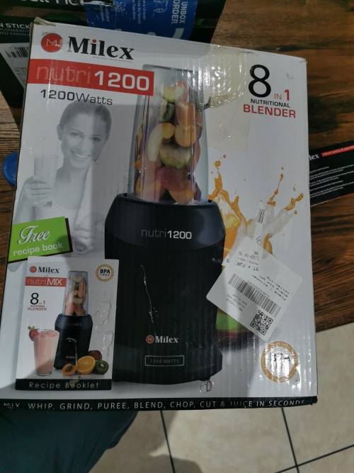 Milex - Nutri1200 8-in-1 Nutritional Blender - Black